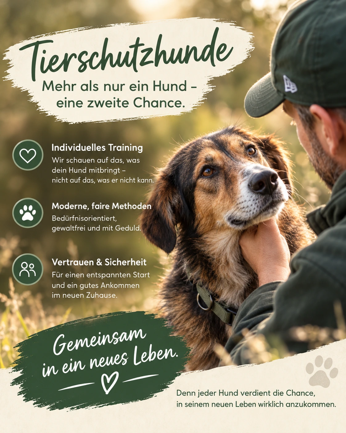Individuelles, faires Hundetraining für einen Tierschutzhund bei MEGADOG